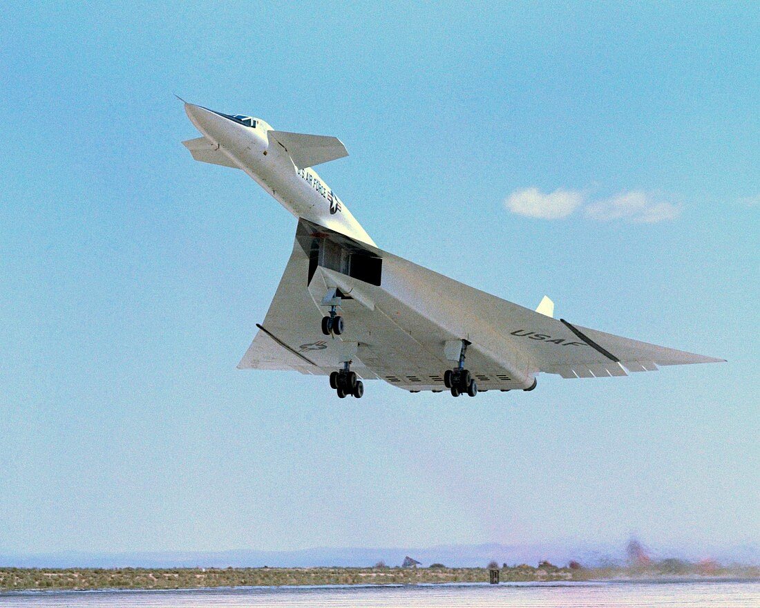 XB-70 Valkyrie supersonic aircraft,1965