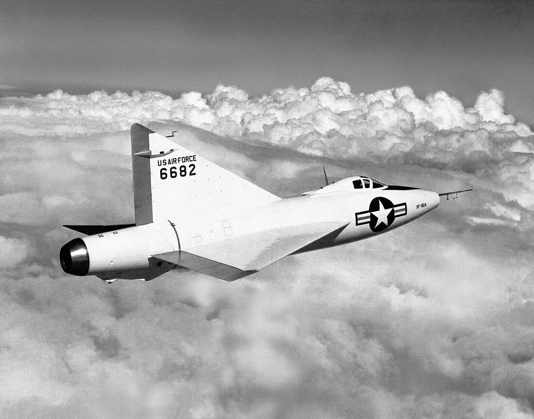 XF-92A delta-wing aircraft,1953