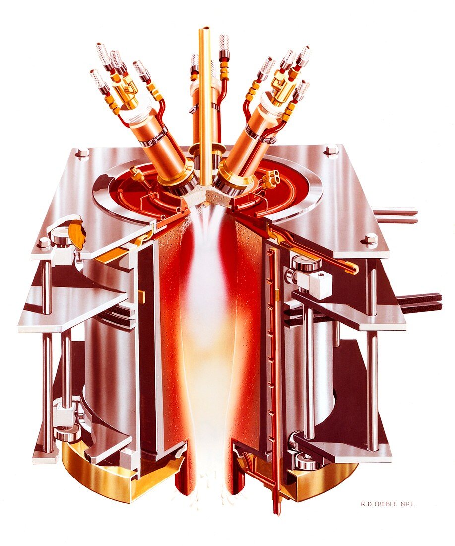 Centrifugal plasma furnace