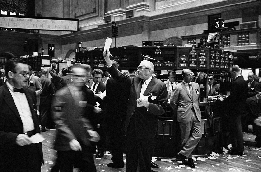 New York Stock Exchange trading,1960s
