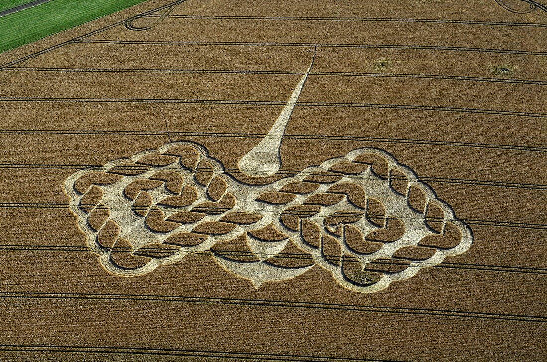 Crop formation,aerial photograph