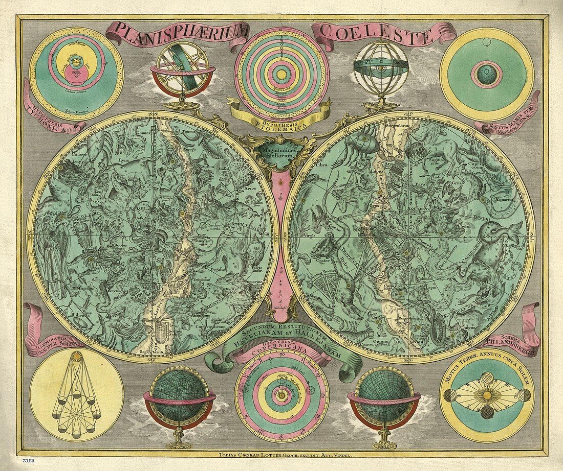 Celestial planispheres,1772