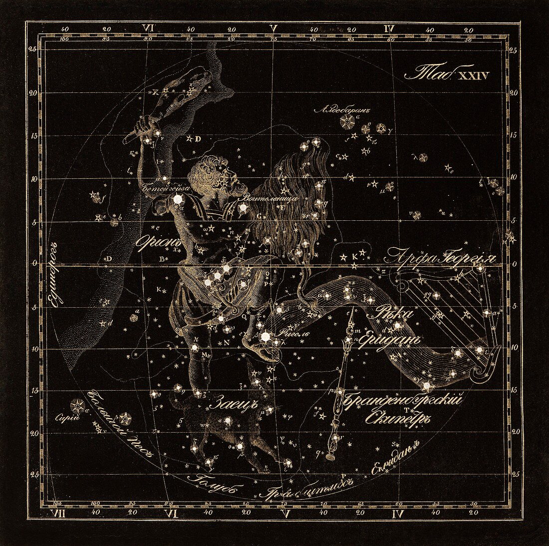 Orion constellations,1829