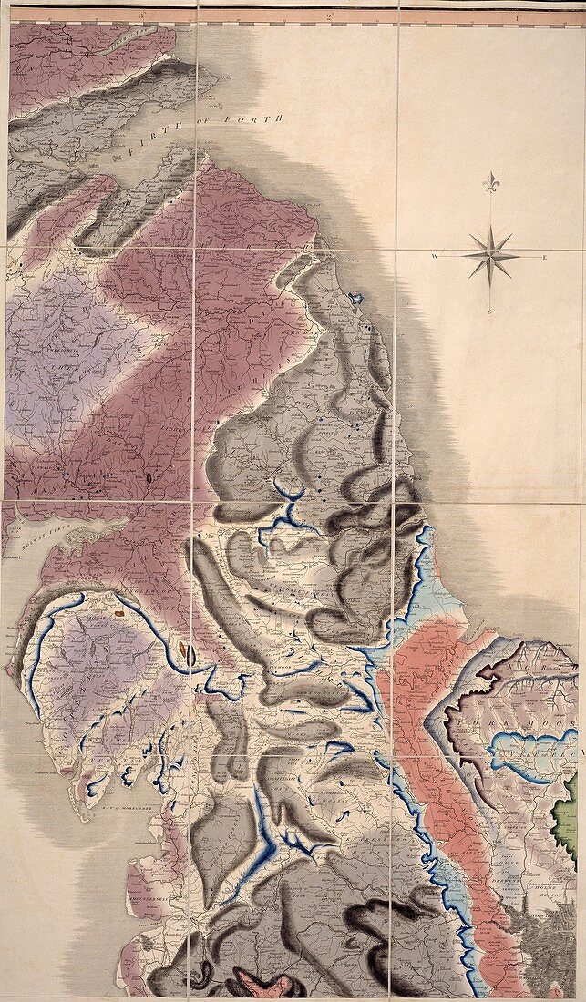 First geological map of Britain,1815
