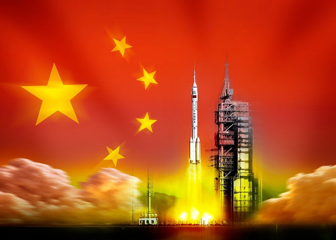 Shenzhou 5 launch,artwork