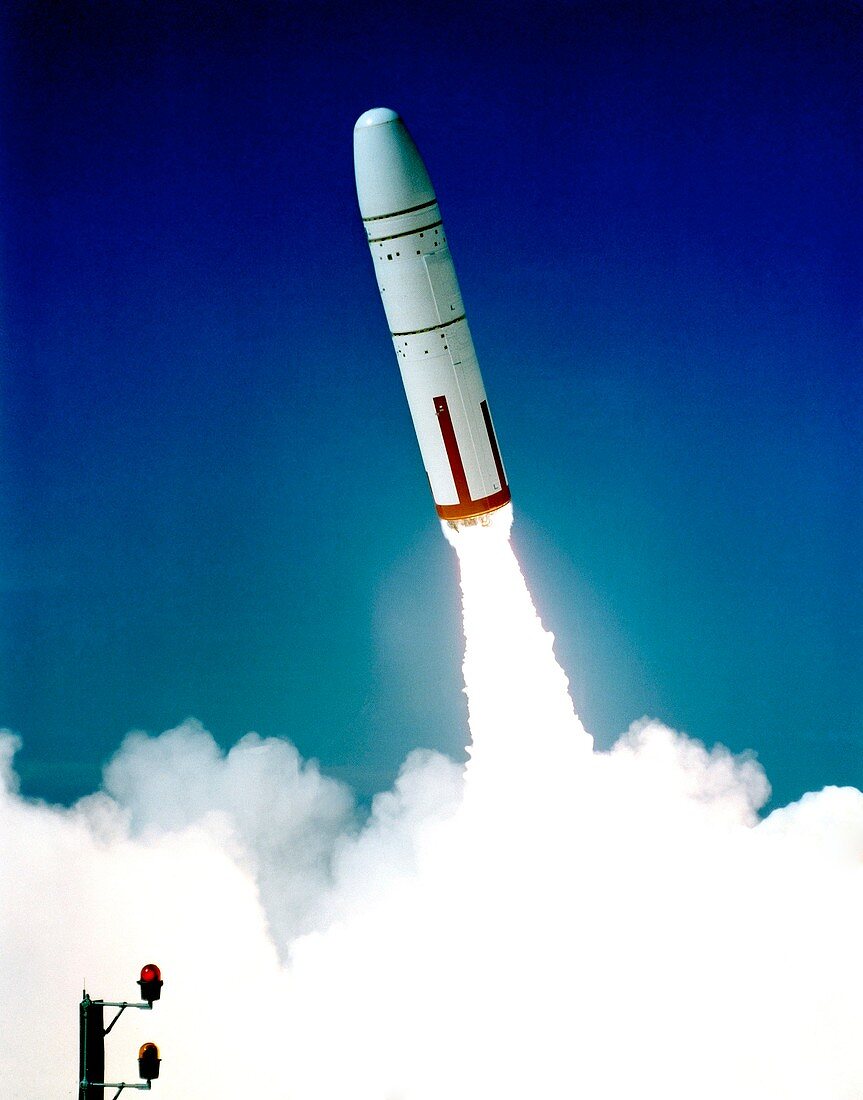 Trident missile test launch
