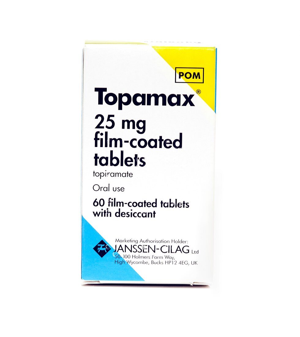 Pack of Topamax tablets