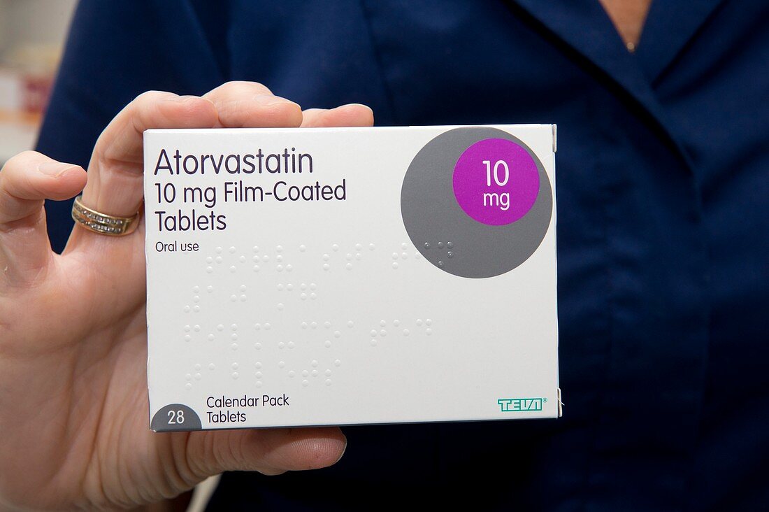 Pack of Atorvastatin tablets