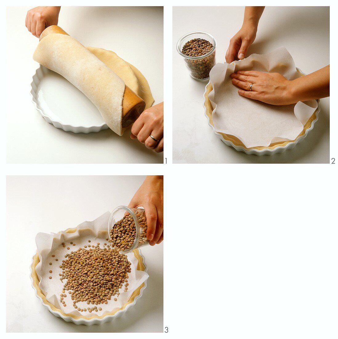 Baking a pastry base blind