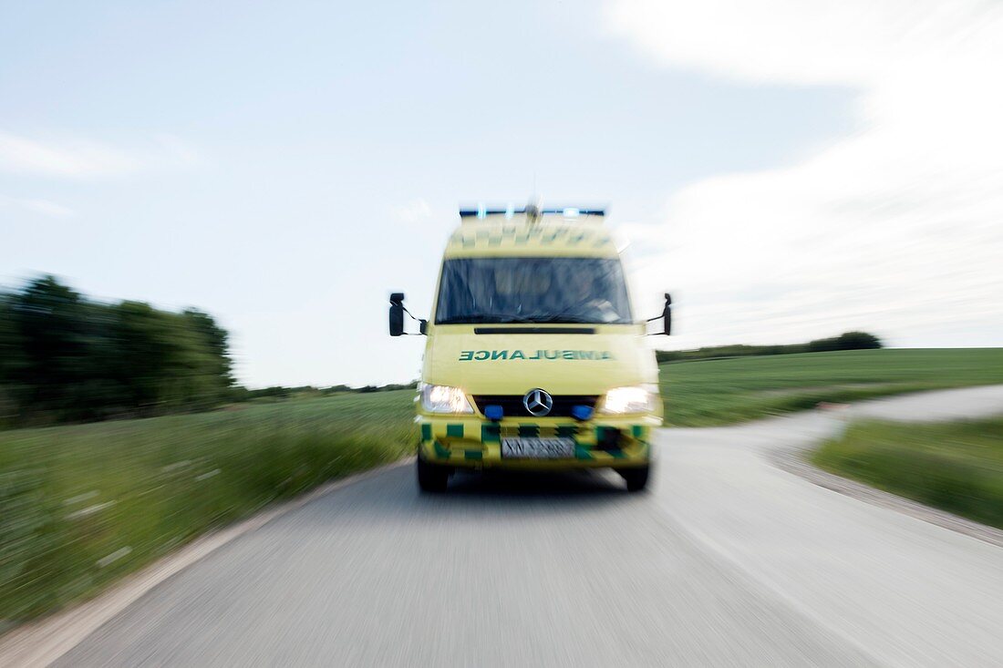 Ambulance responding to a call-out