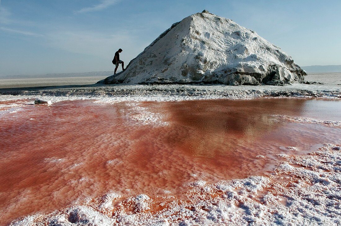 Chott El Djerid salt lake,Tunisia