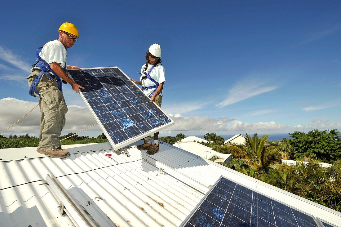 Solar panel installation