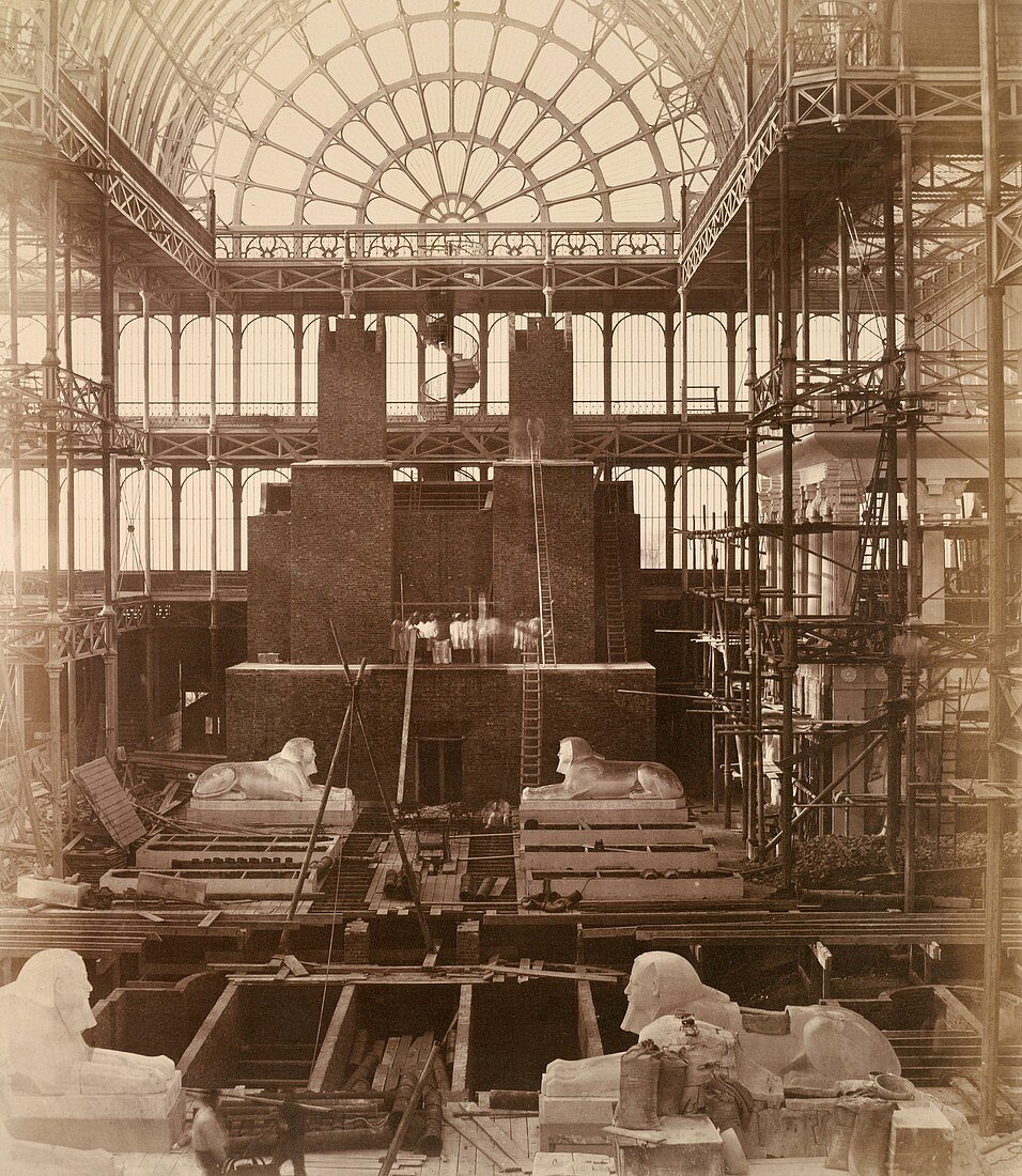 Egyptian Court at Crystal Palace,1850s