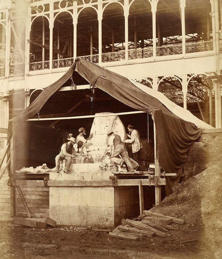 Sphinx at Crystal Palace,1850s