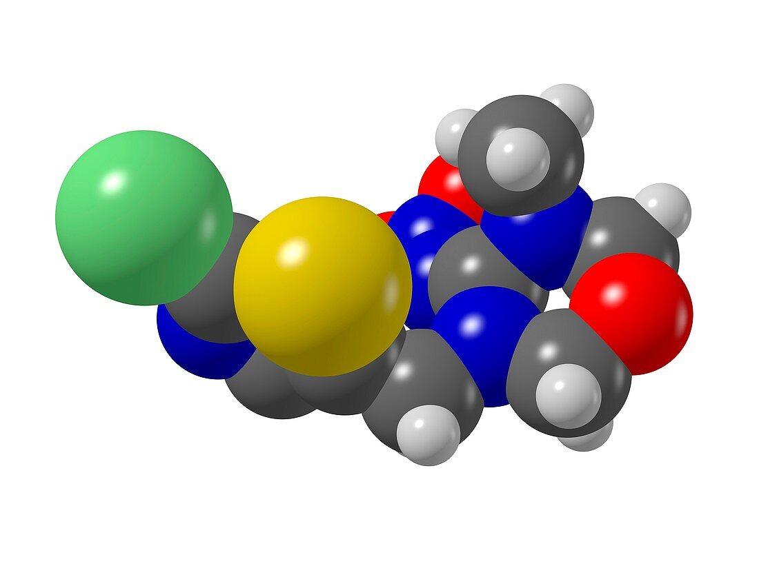 Thiamethoxam insecticide molecule