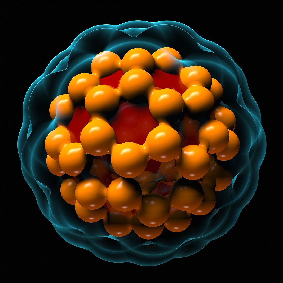 Buckminsterfullerene molecule