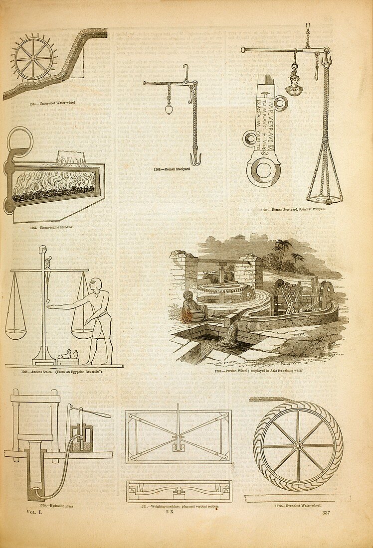 Assorted machines and equipment,1858