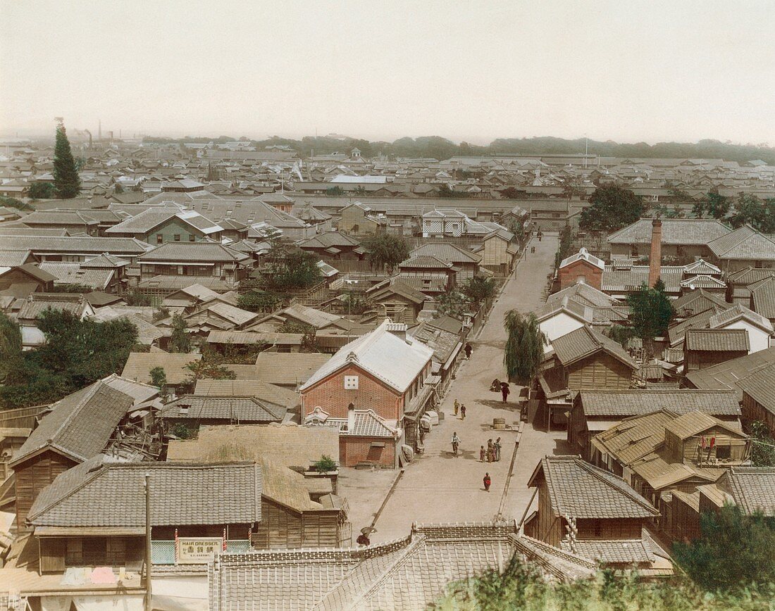 Tokyo housing,Japan,1890s