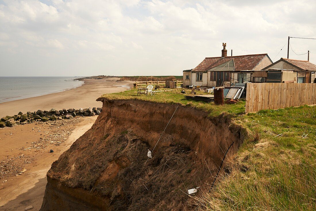 House in danger from coastal erosion