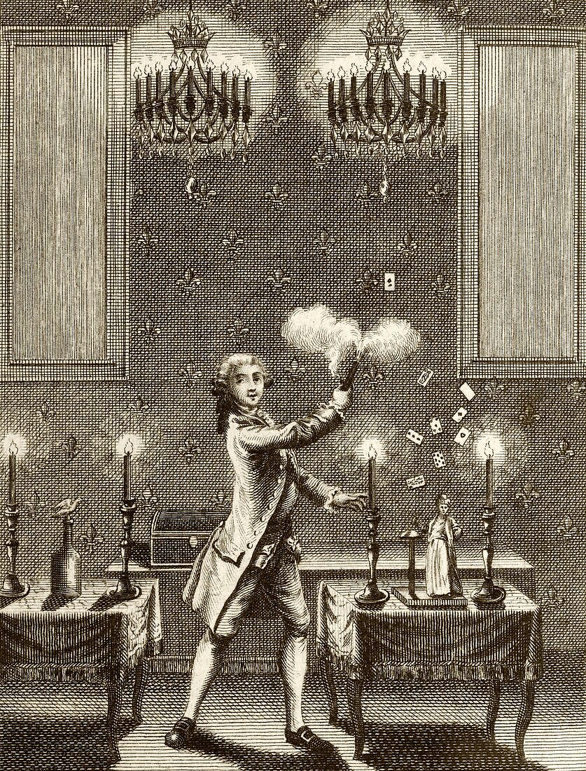Conjuring performance,18th century