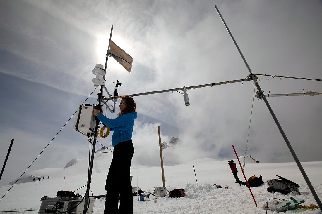 Glaciology at Mont Blanc weather station