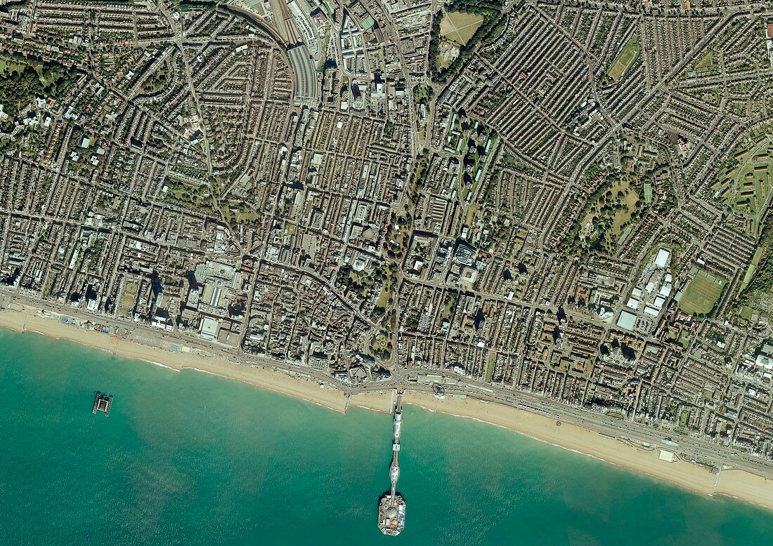 Brighton,aerial photograph