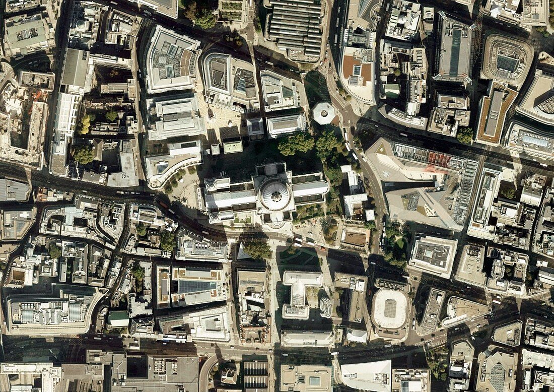 St Paul's Cathedral,aerial photograph