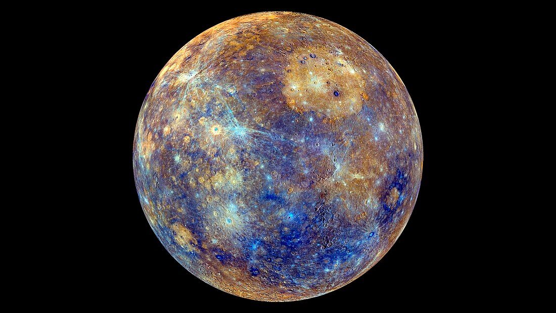 Mercury hemisphere,MESSENGER image