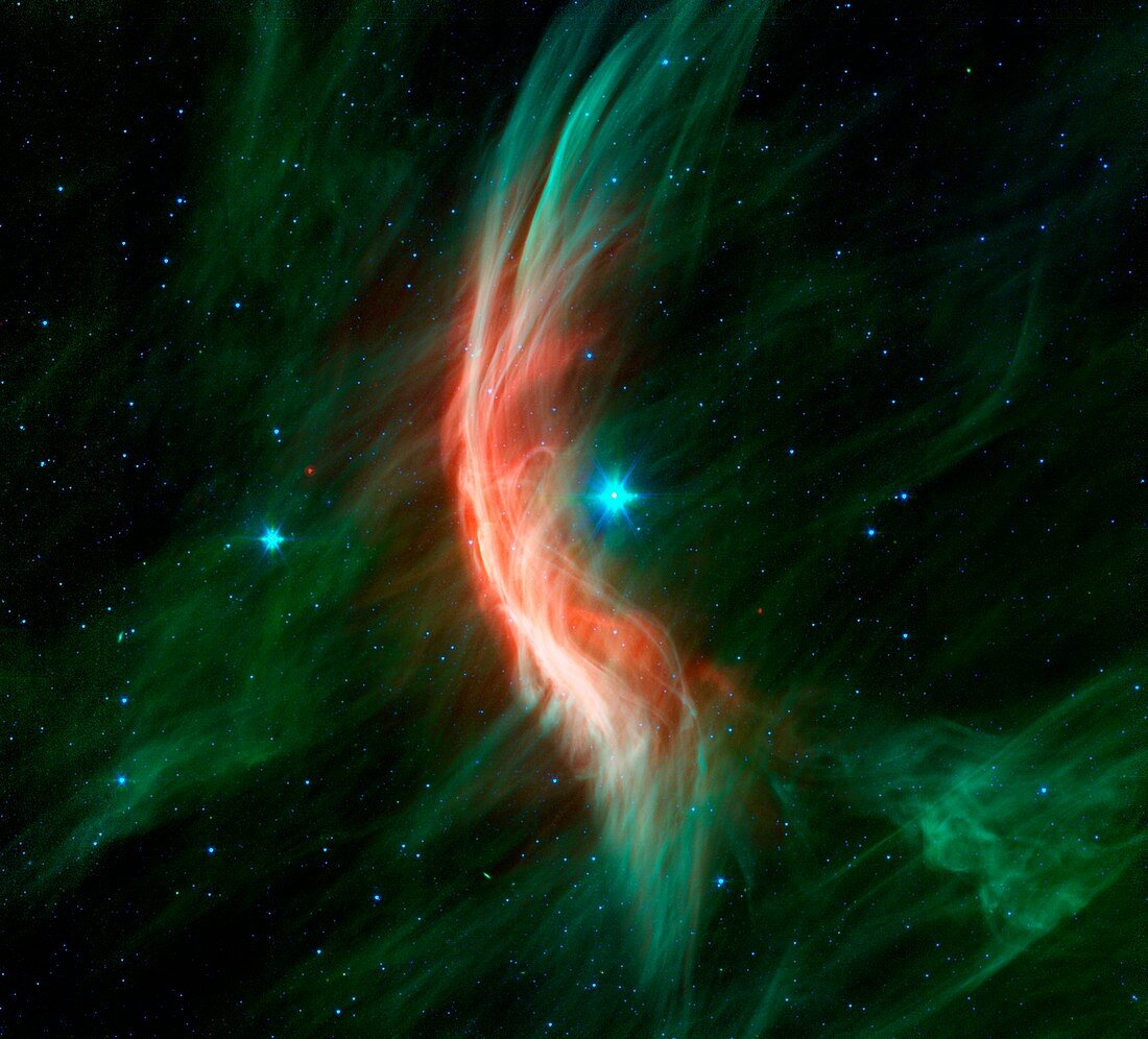 Zeta Ophiuchi bow shock,infrared image