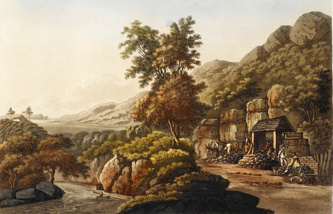 Lead mine in Wales,1798