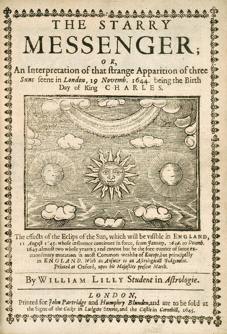 The Starry Messenger title page,1645