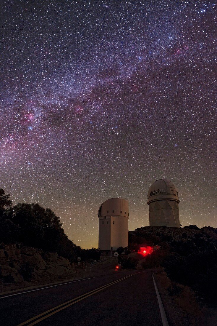 Milky Way over Kitt Peak Observatory