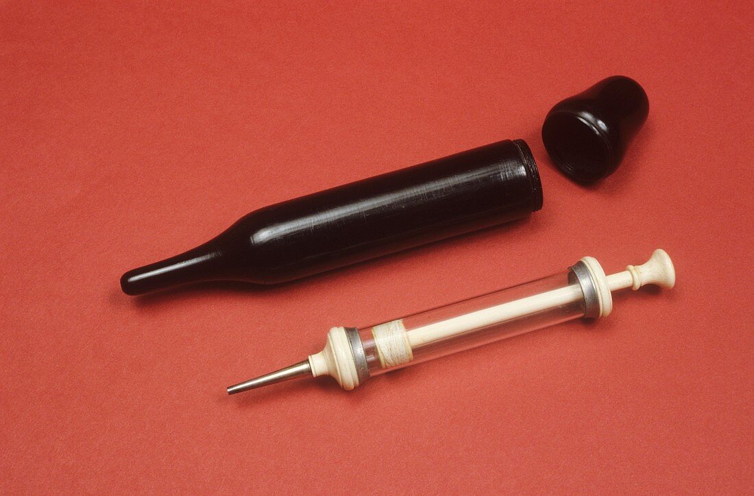 Ointment syringe,circa 1810