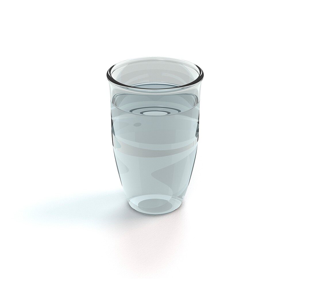 Glass of water,artwork