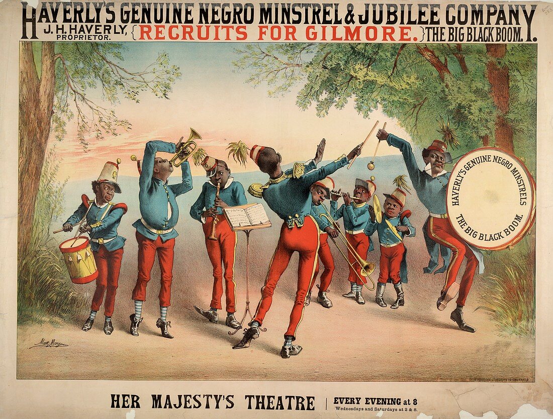 Musical troupe advert,1870s