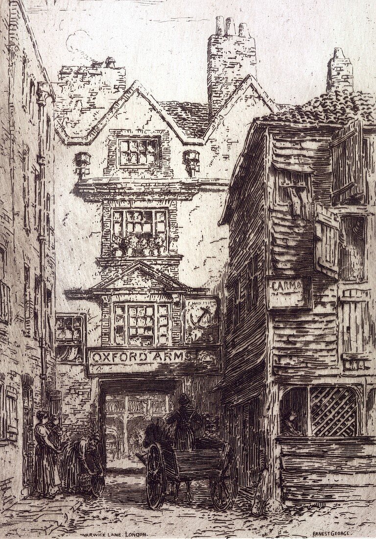 Warwick Lane,London,19th century