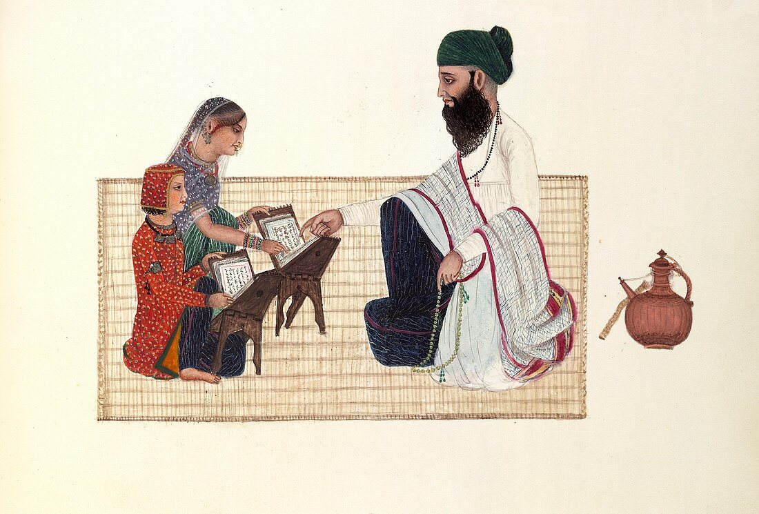 Punjabi schoolmaster,artwork