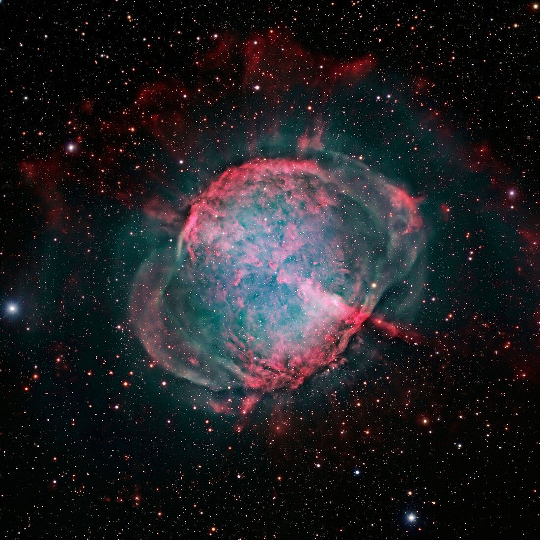 Dumbbell Nebula M27,Hubble image