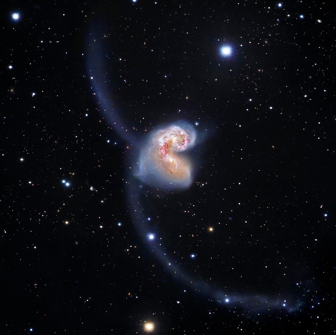 Antennae colliding galaxies