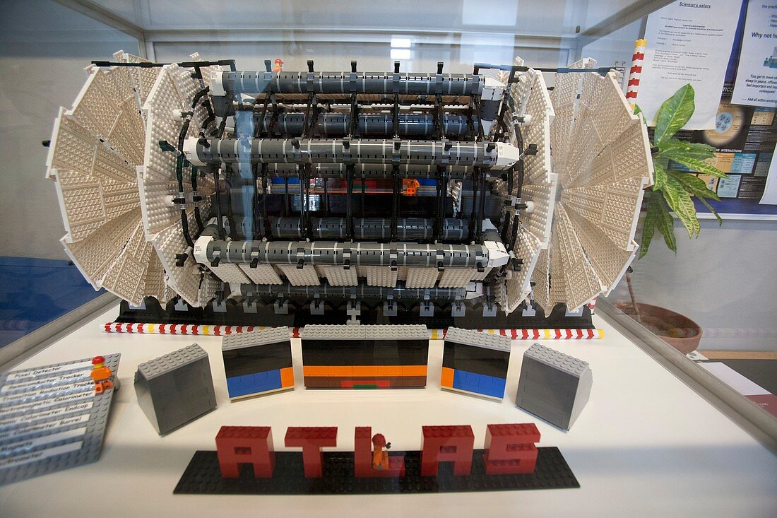 Model of the ATLAS particle detector