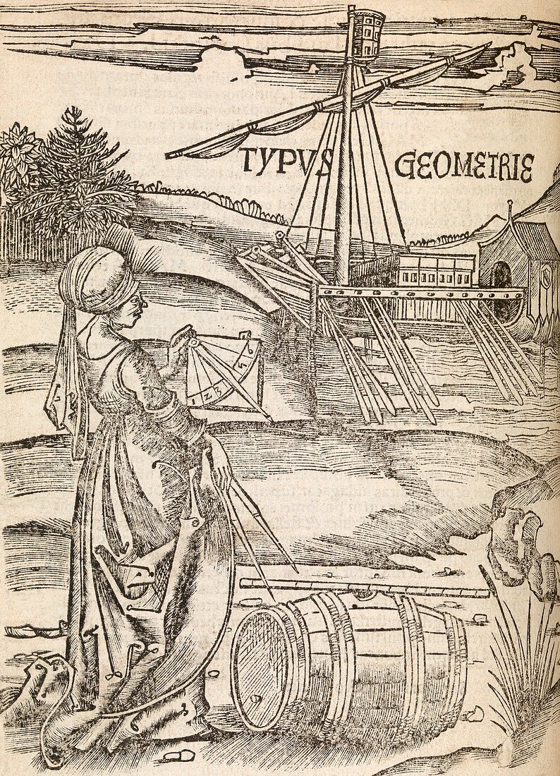 Allegory of geometry,16th century