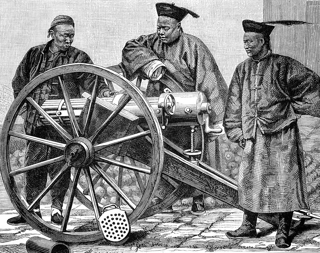 Artillery cannon in China,1880s