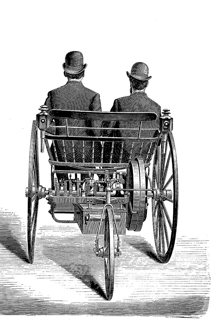 Early electric tricycle,1881
