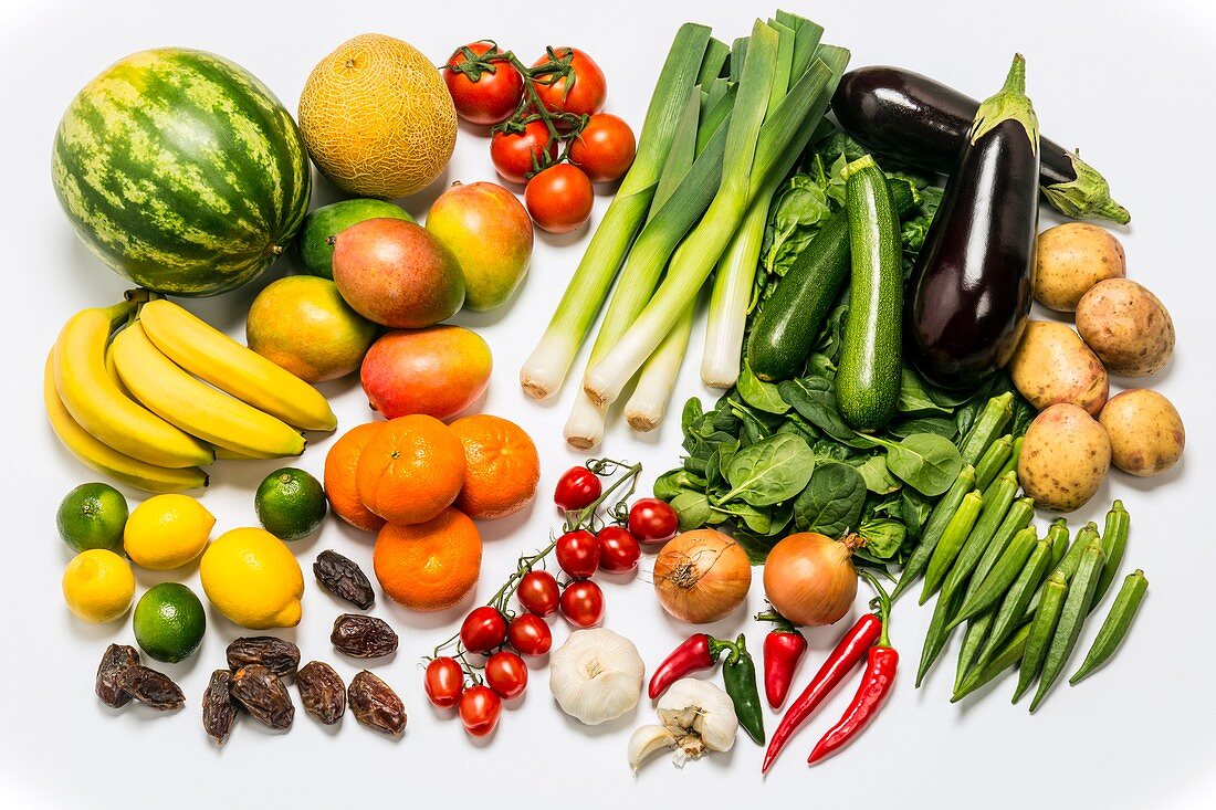 Assorted fruit and vegetables