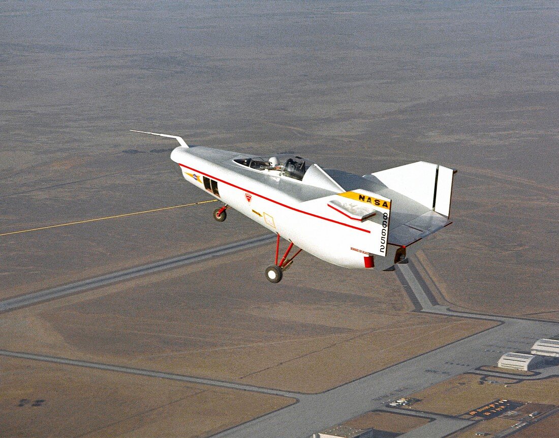 M2-F1 lifting body in towed flight