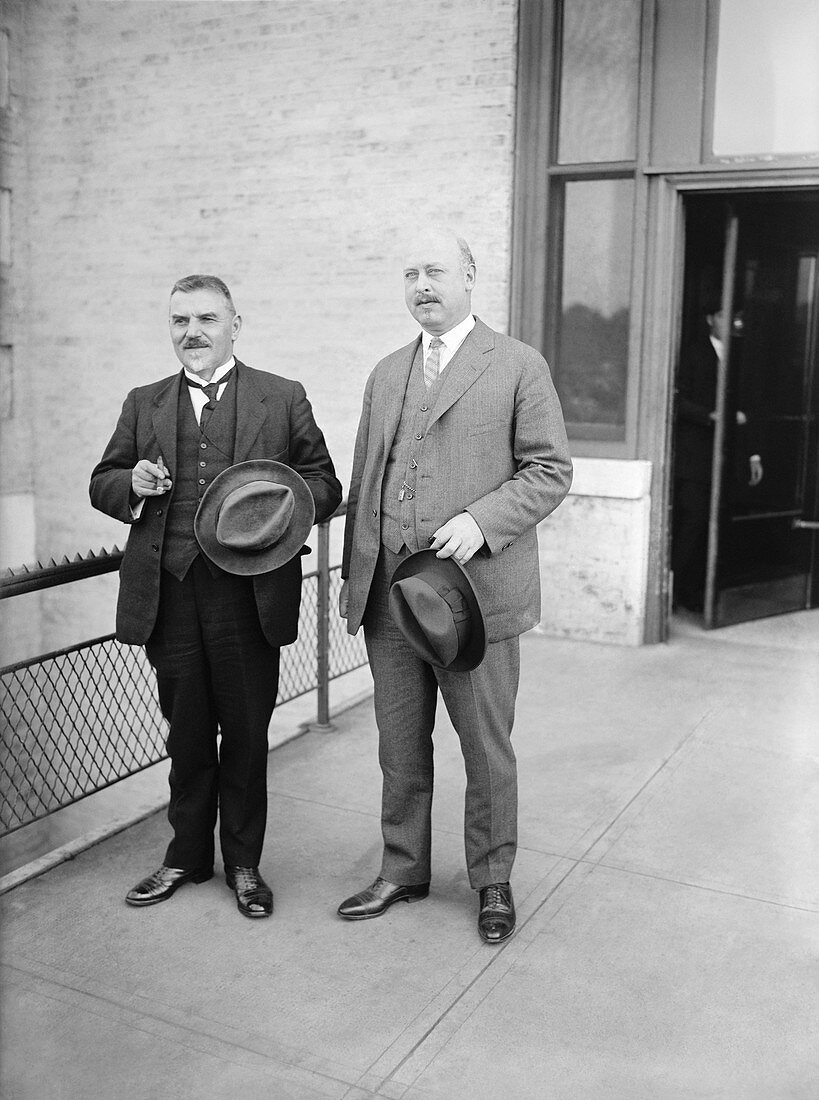 Veterinarians Theiler and Mohler in 1923