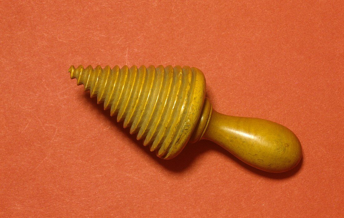 Spiral mouth gag,circa 1860