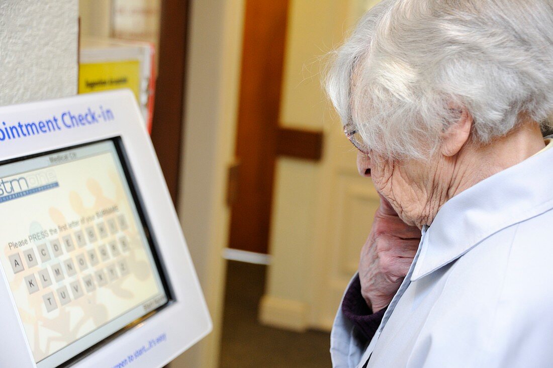 GP surgery self check-in