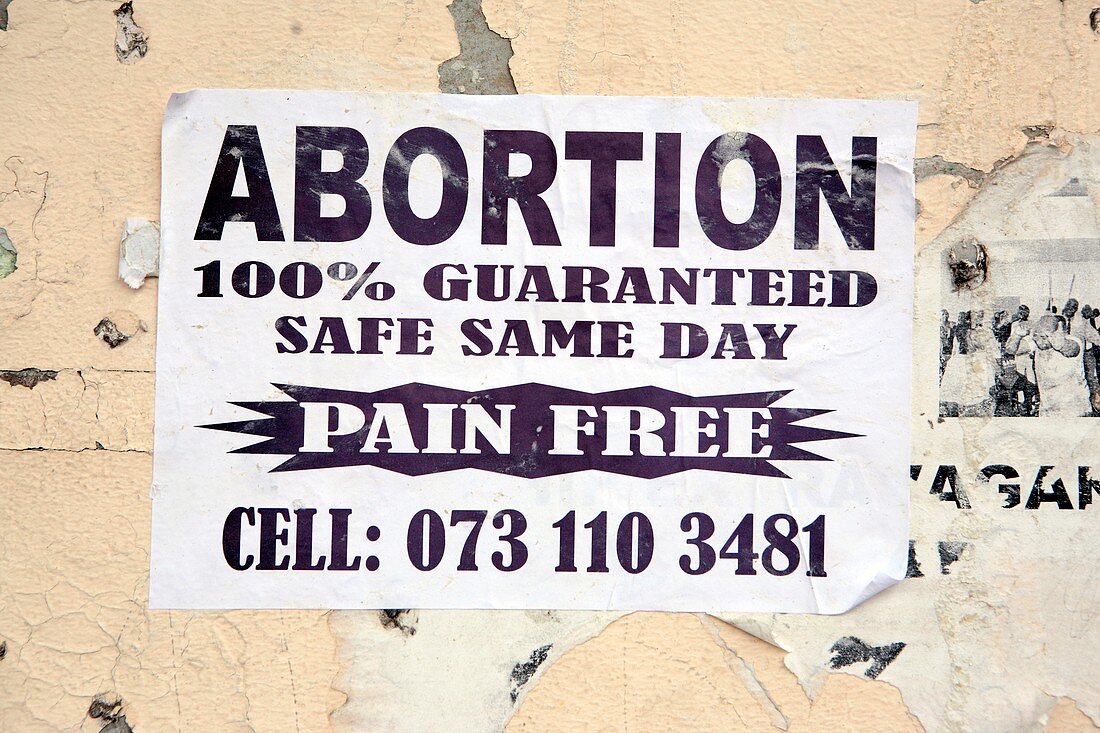 Abortion advert,South Africa