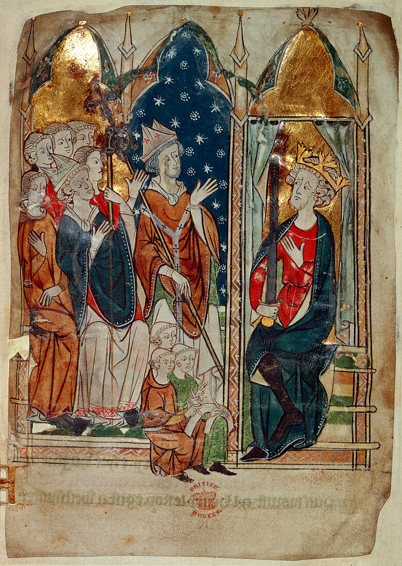 Edward I and his court